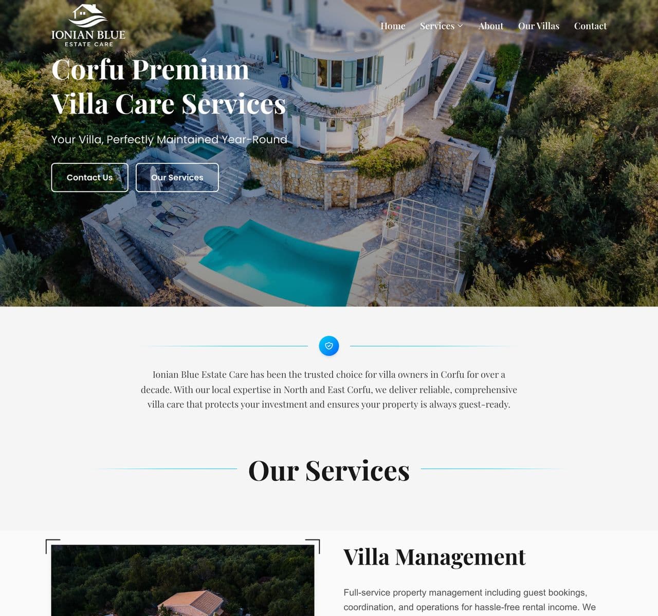 Ionian Blue Estate Care