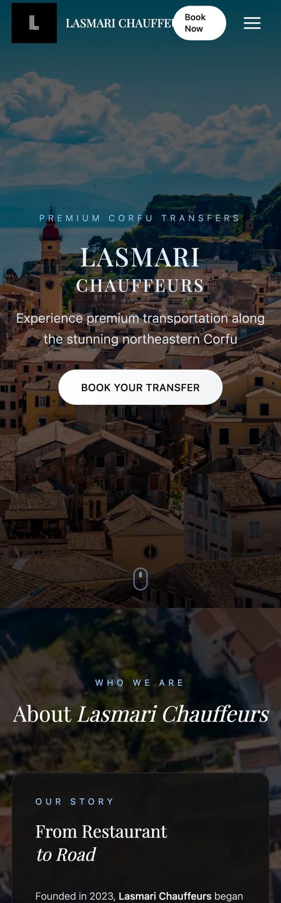 Lasmari Chauffeurs — mobile