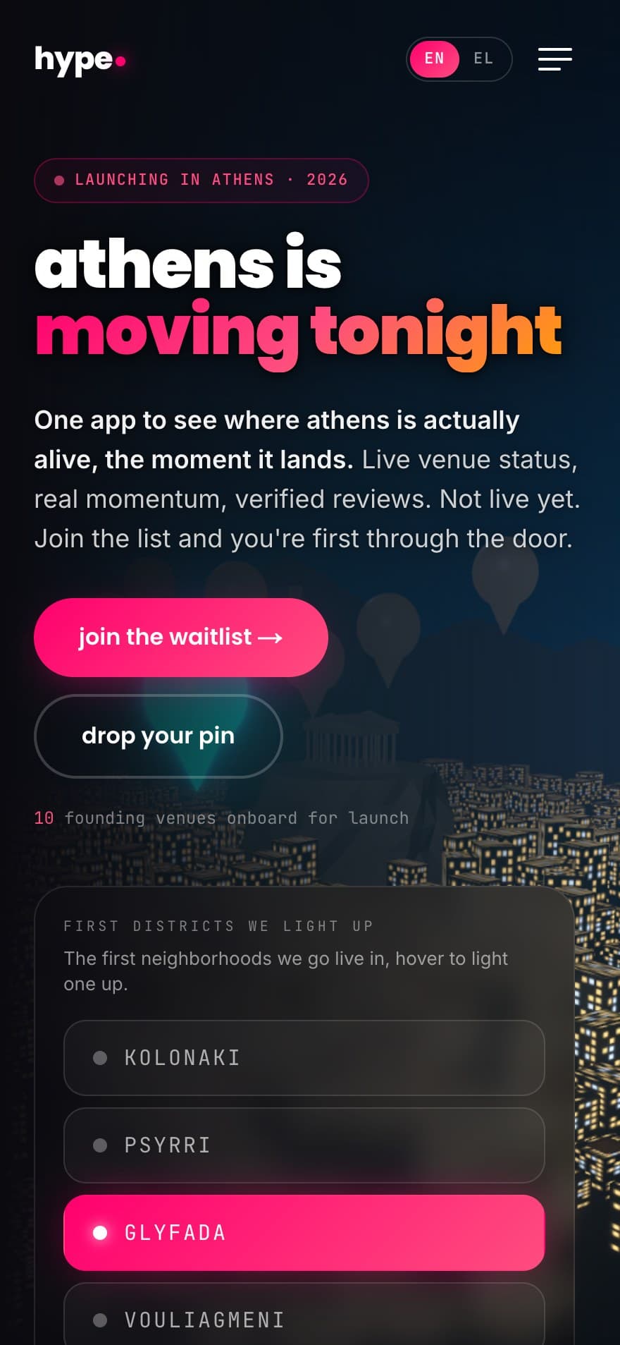 HYPE Athens, mobile