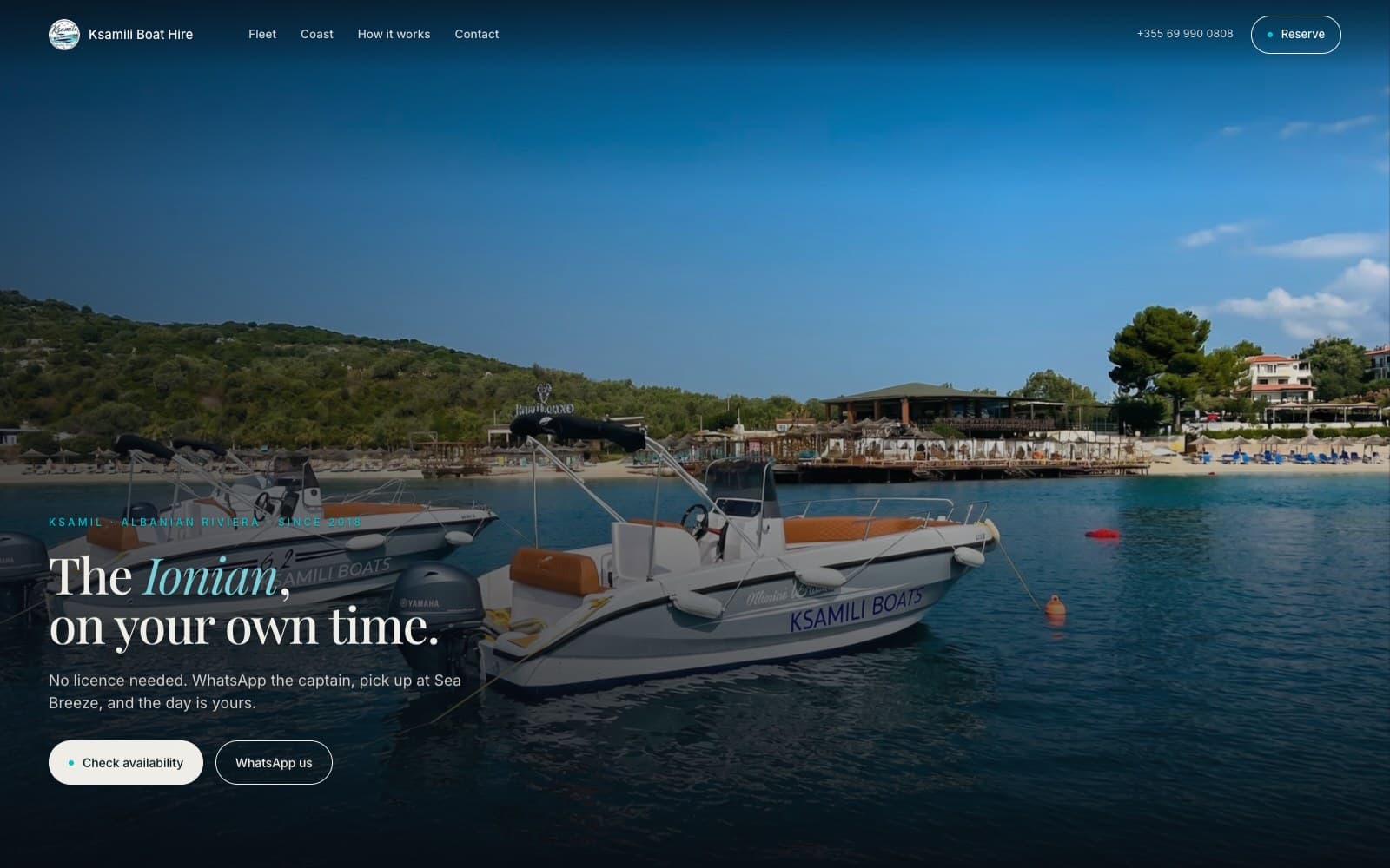 Ksamili Boat Hire